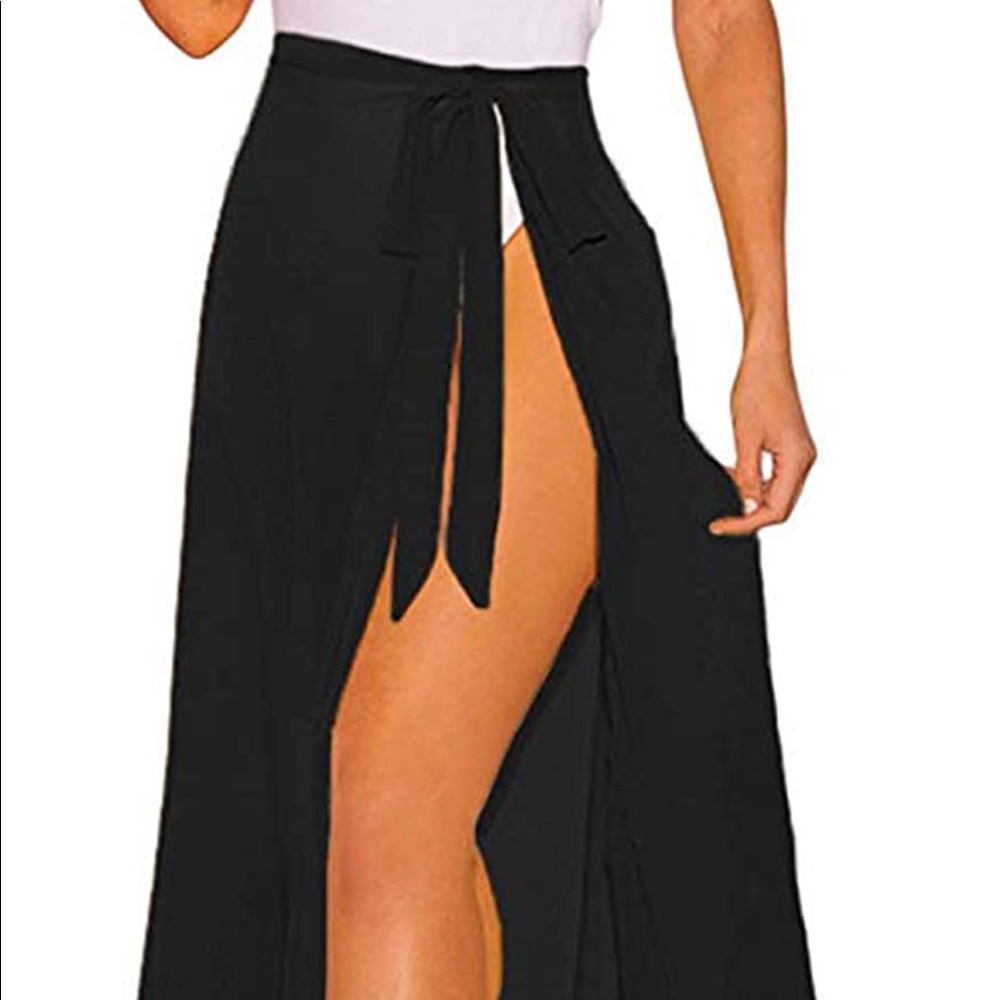 Black Beach Wrap coverup